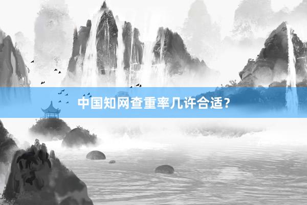 中国知网查重率几许合适？